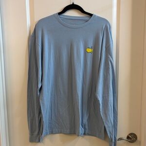 Masters Light Blue Long-Sleeve Tee with Yellow Logo